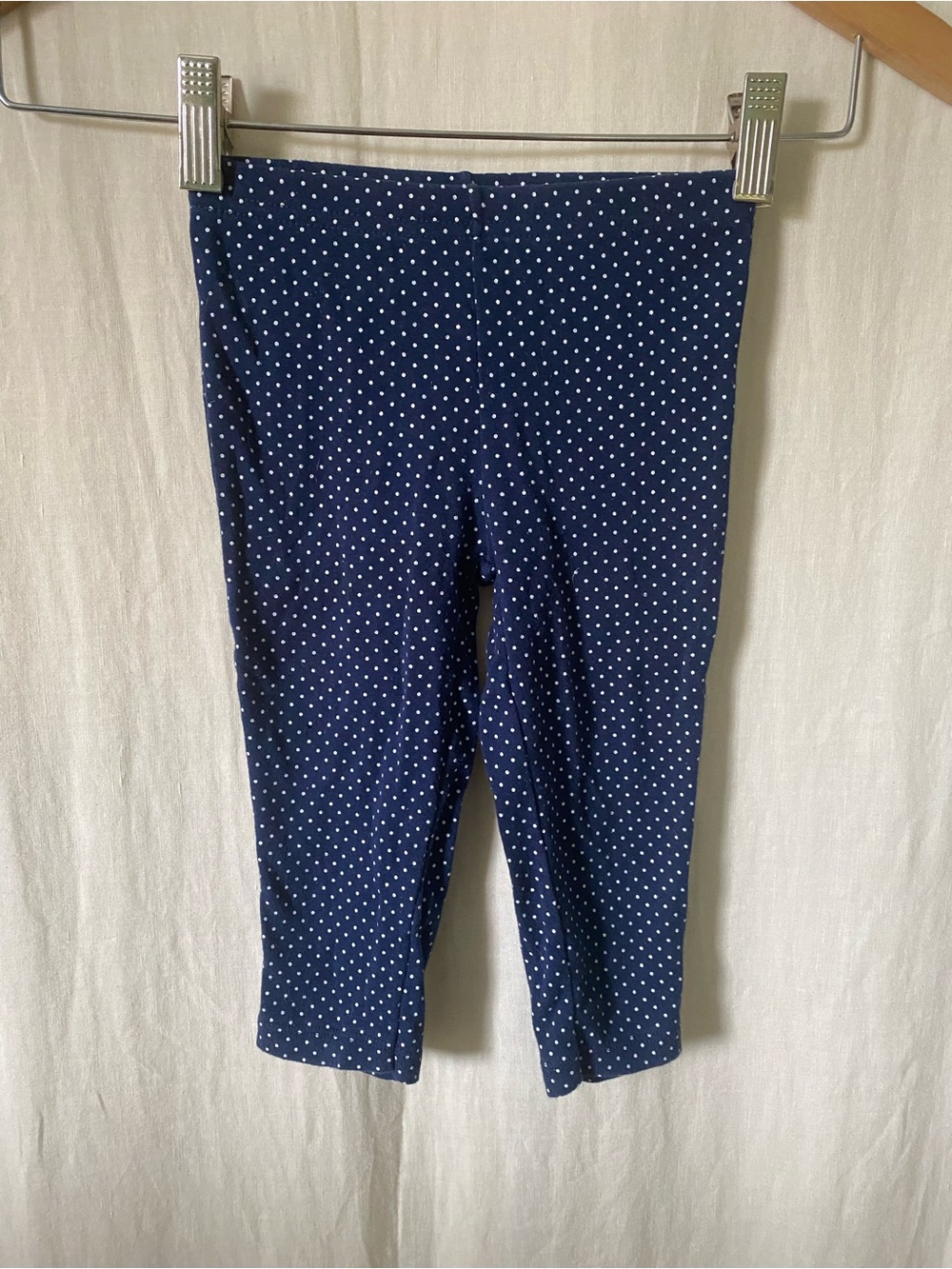 Carter's Navy Blue with White Polka Dot Legging Pants 18month